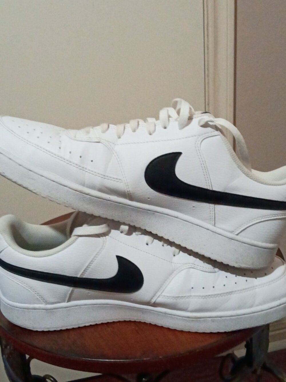 Nike Mens Shoes Court Vision Next Nature Low White Black Size 13 US DH2987-101 - Picture 12 of 14